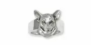 Corgi Ring Jewelry Sterling Silver Handmade Dog Ring WC2-R