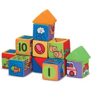 Melissa & Doug Match & Build Blocks Kids/Childrens Interactive Play Toy 9m+