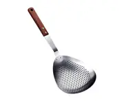 Strainer Spoon Long Handle Heat Insulated Stainless Steel Comfortable Grip Large Colander Ladle Cooking Accessories-1
