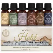 Fragrance Oils Hotel Set—Santal, Luxury Night, White Tea & Thyme, Gardenia Bl...