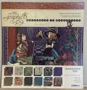 Graphic 45 Halloween In Wonderland 12x12 12" Paper Pad NEW 2010 Alice Tea Party
