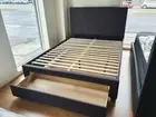 Brand New Fabric Charcoal Bed Frame in King Single Size with Drawer