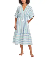 Tommy Bahama Geo Midi Dress Swim Cover-Up