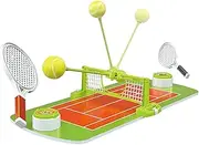 Small Tennis Game - Portable Tennis Game Set | Interactive Double-Player with Rackets | Sports Activities with Rackets Table Toy for Family, Indoor & Outdoor