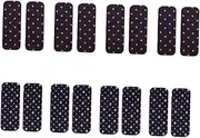Hair Fringe Stickers 8 Pairs Velvet Set Dot Heart Hair Holders for Ponytails Easy to Use