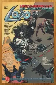 1993 DC Comics Lobo Unamerican Gladiators Vintage Print Ad/Poster Promo Art 90s