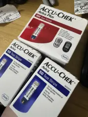 100 Accu-Chek Aviva & Plus Test Strips Exp8-2025See Pics Sale 79.99 Blue