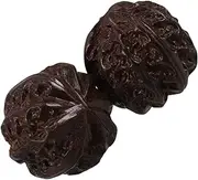 2 Pack Walnut Hand Exercise Balls Hand Massage Balls for Seniors Fitness Handballs Strength Training Portable Exercise