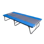 Kings Deluxe Folding Stretcher for Camping - 3cm thick Foam Mattress - Folding Steel Frame Spring Support -
