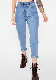 Throwback Lace-Up Jeans