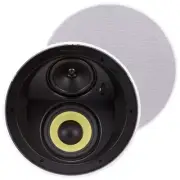 1 Pair 3-Way 6.5" In Ceiling Stereo Audio Speaker 320W Home Theater Dual Woofer