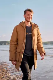 Fistral Mens Borg Lined Parka