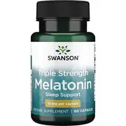Swanson Triple Strength Melatonin 100% Drug Free 10mg 60 caps