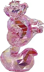 Enesco FACETS Disney Alice in Wonderland The Cheshire Cat Figurine, 3.78 Inch, Pink