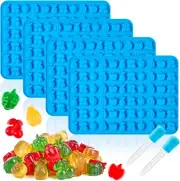 4 Pack Mini Fruit Silicone Candy Molds for Gummy Chocolate Ice NEW USA