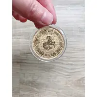 在飛比找蝦皮購物優惠-摩羯座 金箔鑰匙圈 直徑4.1cm