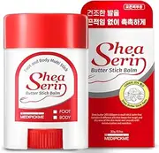 MEDIPICKME Foot & Body Shea Butter Stick Balm 0.71 oz foot cream for dry cracked heels and feet, Multi moisturizing stick,Made of Shea Butter, Olive Oil, Sunflower Oil, Argan Oil. for Women, Men