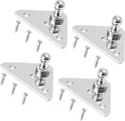 4 Set 10mm Car Ball Studs Mounting Brackets with Screws Durable Material