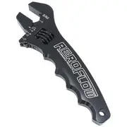 Aeroflow Aluminium Adjustable Grip Spanner - Black, AF98-2003BLK