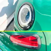 Car Headlight & Taillight Cover Trim For 2020-2024 Mini Clubman F54 Carbon Fiber (for: Mini)