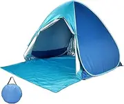 Pop Up Beach Parasol | Portable Beach Umbrella for Sun Shelter - Portable Instant Sun Shade Sunshade Windproof and Waterproof for Beach Trips