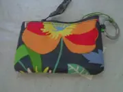 NWT - Vera Bradley - Zip ID Case / Holder With Key Ring - Jazzy Blooms