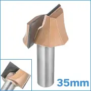 35mm 1-3/8" Carbide Blade Bottom Cleaning CNC Milling Bit 1/2" Shank Cutter