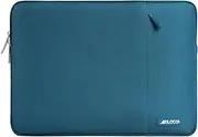 [MOSISO] Laptop Case 14 inch, 14 inch Laptop Sleeve Compatible with HP Lenovo Dell ASUS Acer, HP Stream, Dell Latitude, Lenovo IdeaPad, Polyester Vertical Computer Sleeve Bag with Pocket, Deep Teal