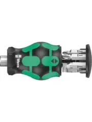 Wera Kraftform Kompakt Stubby Magazine 5 Bit Holding Screwdriver (008878)