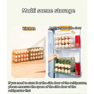 Egg Storage Box Refrigerator Side Door Container 30 Eggs Hol