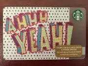 HTF Starbucks AHHH YEAH! Gift Card Never Swiped NO $ VALUE