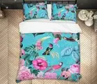 3D Blue Leaf Flower 1800NA Bed Pillowcases Quilt Cover Duvet Andrea haase Fay