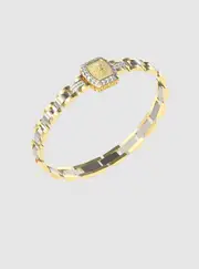 GUESS Gold Lion Crystal Bracelet
