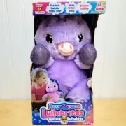 RARE Lullabrites Purple Unicorn Plush Animal Lullaby & Glow Pal 11" DISCONTINUED