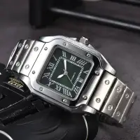 在飛比找Yahoo!奇摩拍賣優惠-卡帝亞男士石英方形手錶掃秒機芯行事曆