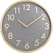 Furb Wooden Wall Clock - 70cm, Arabic Numerals, Non-Ticking, Battery Operated, Modern Decorative Round Clock for Living Room, Bedroom, Dining Room, Kitchen, Office, School