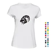 Capricorn Goat Zodiac Horoscope Astro Sign Symbol Ladies Women T Shirt Tee Top