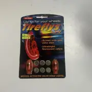 UV Tireflys Motion Activated Valve Red Stem Lights New Factory Sealed
