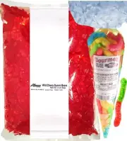 Red Cherry Gummi Bears 5lb And Sour Neon Worms Gummy Gourmet Kruise® Bag 10oz
