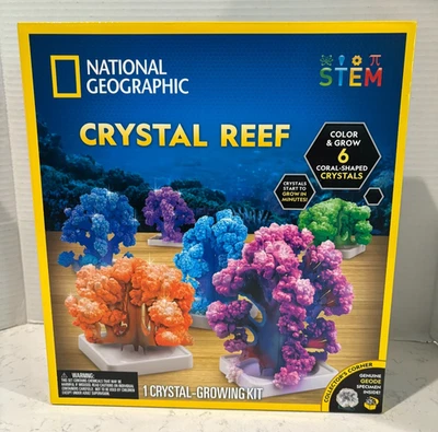 National Geographic Crystal Reef Growing Kit - Grow 6 Coral-Shaped Crystals