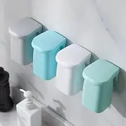Magnetic Suction Wall Mounted Toothbrush Holder no Punching and no Marking mouthwash Cup Set Bathroom Storage Rack Manufacturer's Direct Sales