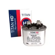 Titan HD POC2A Motor Run Capacitor 2 MFD 370V Oval NEW