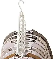 Cascading Hangers, Multifunctional Shirt Hangers Space Saving, Closet Space Savers with 9 Holes for Heavy Clothes Shirts