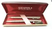 Vintage Sterling Silver Executive Sheaffer Pen & Pencil Writing set womans NEW