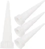 JECOMPRIS Caulking Nozzles Rubber Sealing Heads 4 Pack Caulk Tube Caps Versatile Caulking Finisher Tool Kit