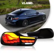 VLAND For 14-20 BMW M4 4 Series F32 F33 F36 F82 F83 LED Tail Lights Smoke Lens (for: BMW)