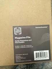 TRU RED™ Plastic Magazine File, 3.66 X 10.3 X 12.51, White TR55280-CC TRU RED
