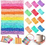 1200 PCS Weaving Loom Loops Potholder 7 inch Durable Nylon DIY Crafts Projects for Kids Adults Rainbow Themed Potholder Weaving Loops Kit Elastic Ideal Gifts for Girls Ages DIY Crafts Supplies