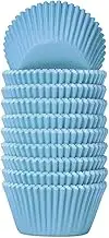 Cupcake Liners Light Blue Baking Cups Muffin Paper Standard, 200 Pack