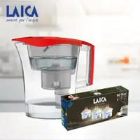 在飛比找momo購物網優惠-【LAICA】品味咖啡GermSTOP除菌生飲濾水壺(三色可